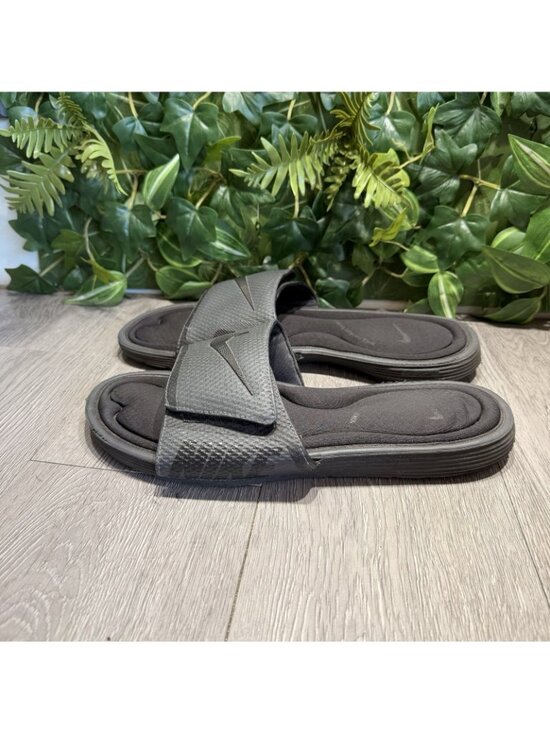 Nike SolarSoft Comfort Slide Sandals Mens 12 Black Gray Memory Foam 705513-090 main image 10
